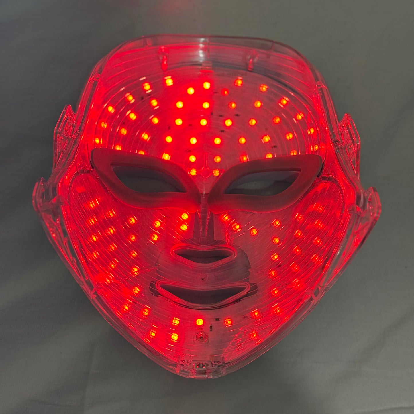 masque facial LED rouge luminothérapie
