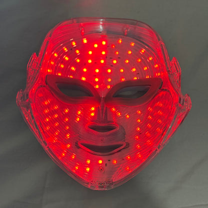masque facial LED rouge luminothérapie